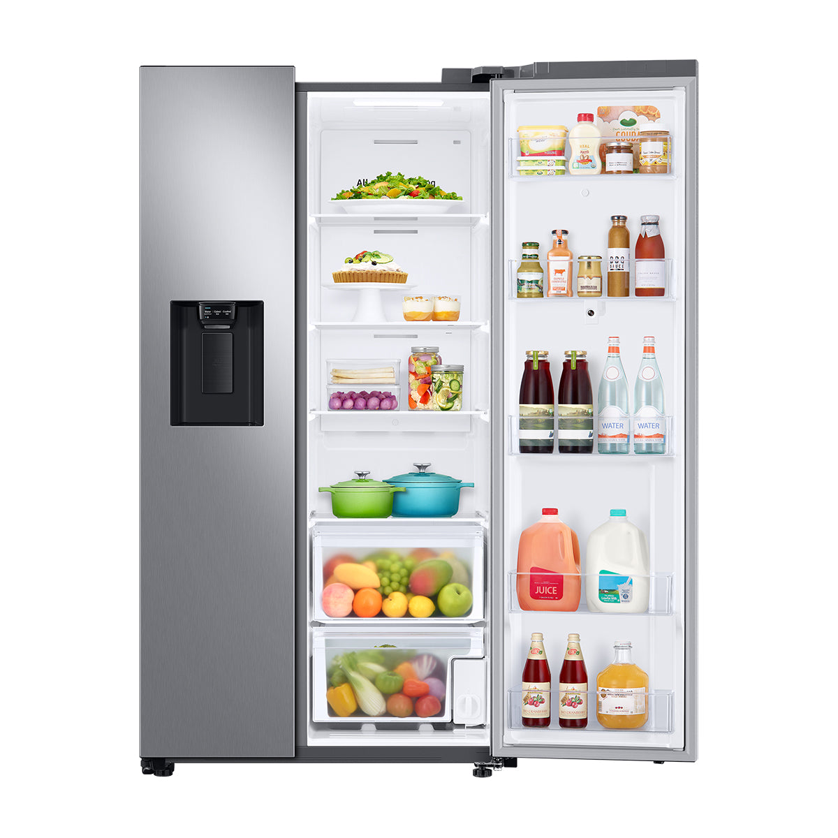 Samsung Refrigeradora Side By Side Digital Inverter | Family Hub | WiFi | Bluetooth | Dispensador de Agua y Hielo | 21.51p3