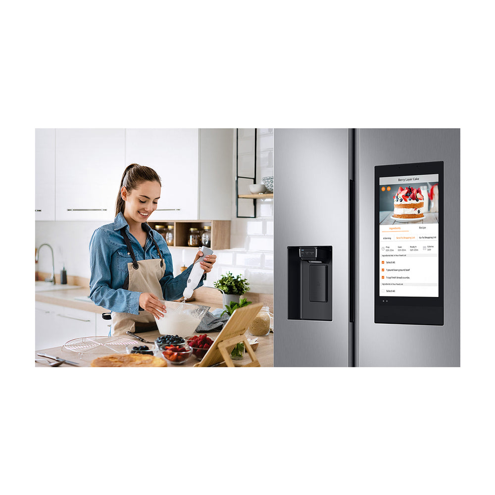 Samsung Refrigeradora Side By Side Digital Inverter | Family Hub | WiFi | Bluetooth | Dispensador de Agua y Hielo | 21.51p3