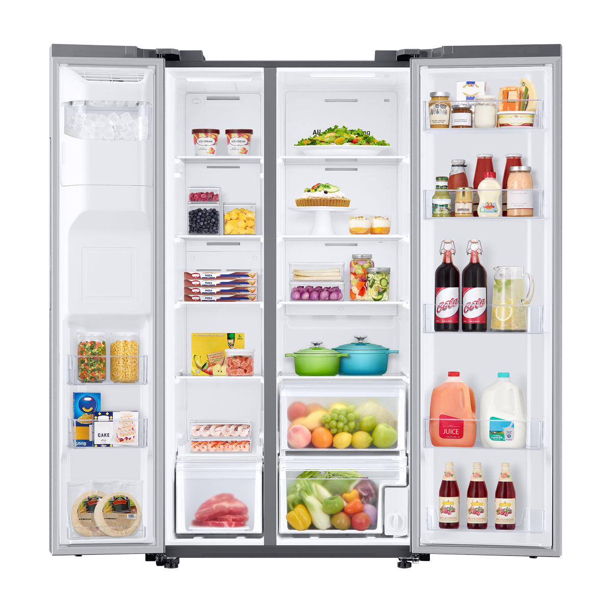 Samsung Refrigeradora Side By Side Digital Inverter | All-Around Cooling | SpaceMax | Dispensador de Agua y Hielo | 22.2p3