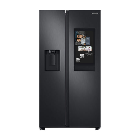 Samsung Refrigeradora Side By Side Digital Inverter | Family Hub | WiFi | Bluetooth | Dispensador de Agua y Hielo | 27p3 | Negro
