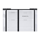 Samsung Refrigeradora Side By Side Digital Inverter | Family Hub | WiFi | Bluetooth | Dispensador de Agua y Hielo | 27p3 | Negro