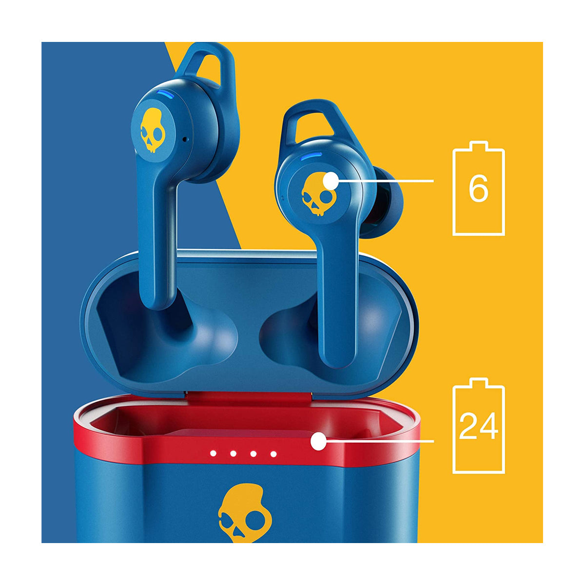 Skullcandy Indy Evo True Wireless Audífonos Inalámbricos Bluetooth | Azul