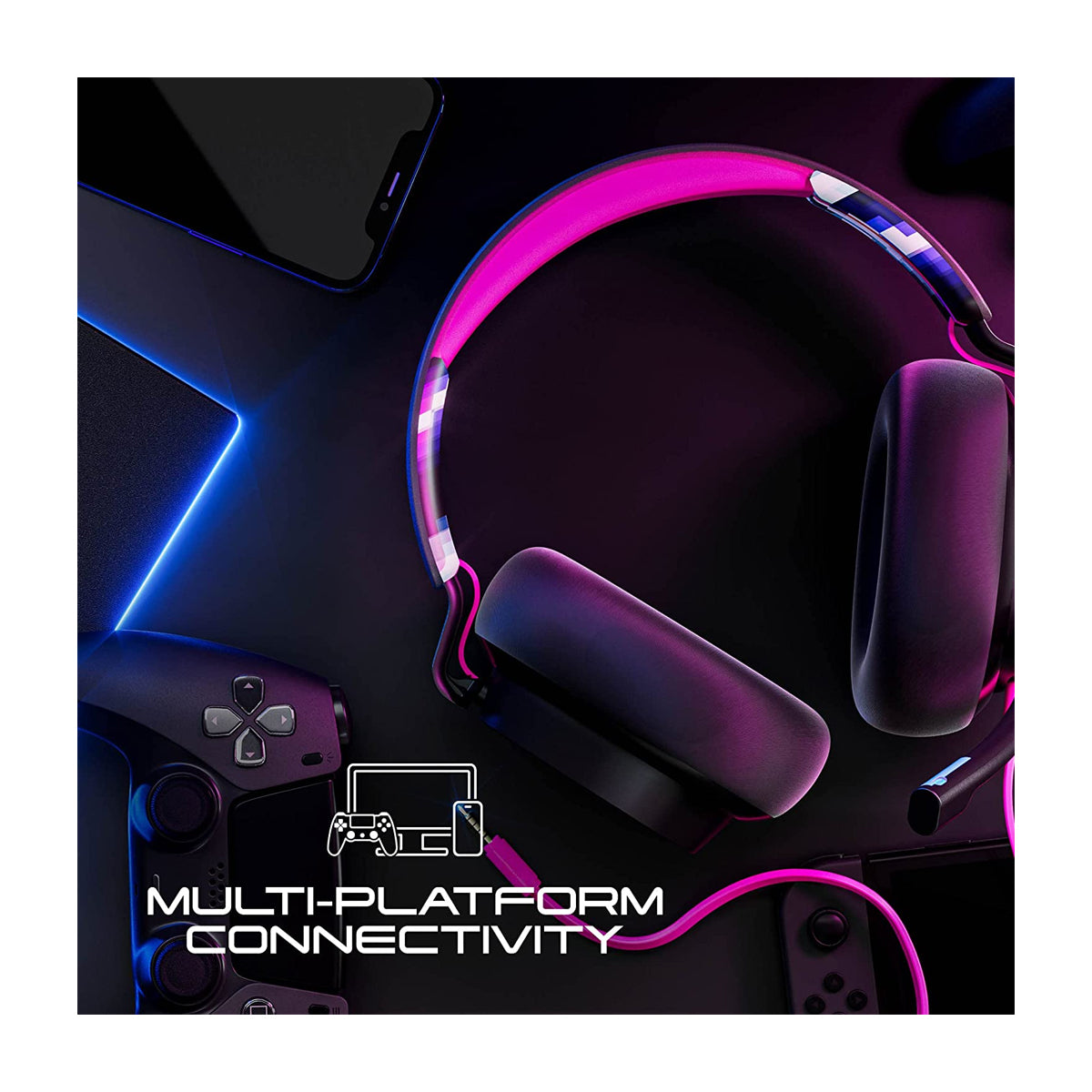 Skullcandy SLYR PRO Headset Gaming Audífonos Over-Ear de Cable para Smartphones / PC / Consolas | Negro Digihype