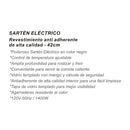 Sankey Sartén Eléctrico | Antiadherente | Tapa Removible | 42cm | 1400W | Marrón