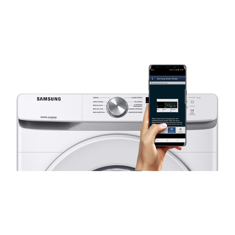 Samsung Combo Lavadora Automática y Secadora a Gas Digital Inverter de Carga Frontal | VRT Plus | 20kg | Blanco / Modelo 2020/21