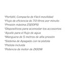 Sankey Hidrolavadora Portátil de 2320PSI | 2100W | 7L/Min | 5m de Manguera