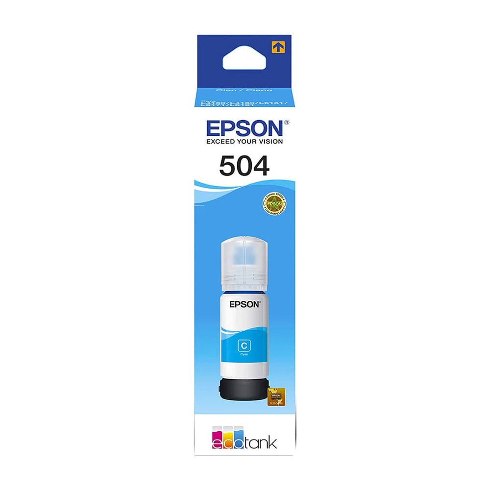 Epson T504 C Botella de Tinta | Cyan