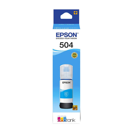 Epson T504 C Botella de Tinta | Cyan