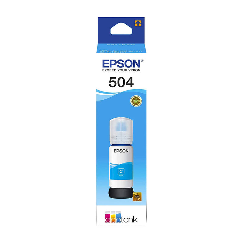 Epson T504 C Botella de Tinta | Cyan