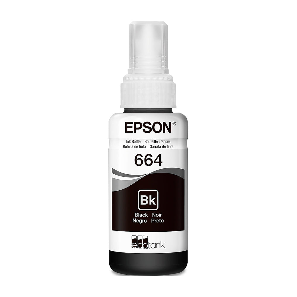 Epson T664 Bk Botella de Tinta | Negro