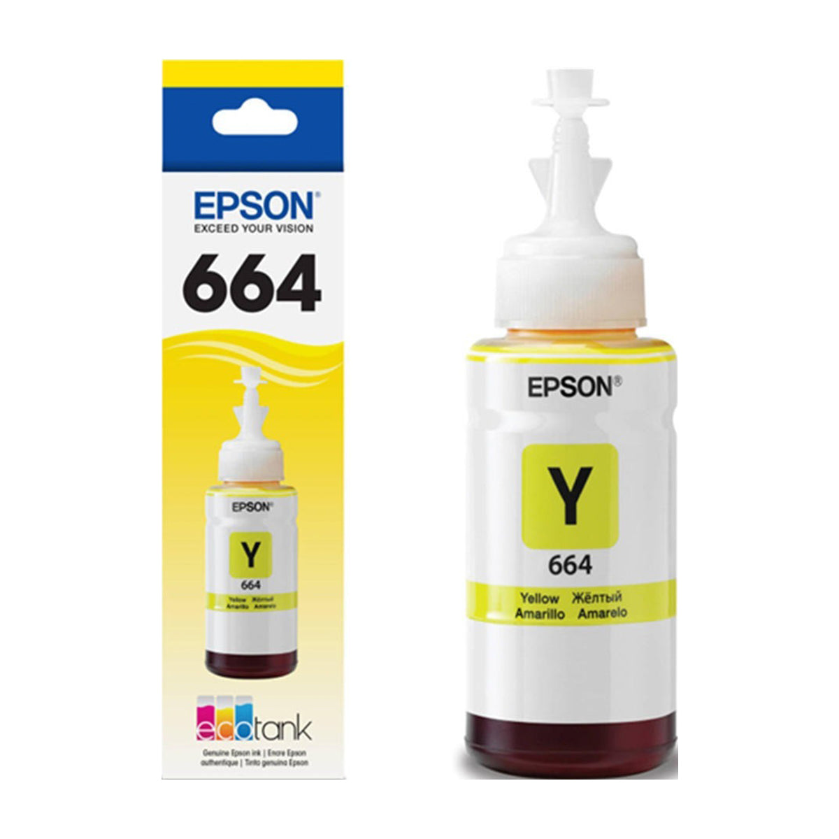 Epson T664 Y Botella de Tinta | Amarillo