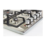 Drija Verona 90 Estufa Empotrable Dual (a Gas y Eléctrica) de Acero Inoxidable | 5 Quemadores | 4 Válvulas de Seguridad