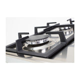 Drija Verona 90 Estufa Empotrable Dual (a Gas y Eléctrica) de Acero Inoxidable | 5 Quemadores | 4 Válvulas de Seguridad