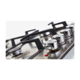 Drija Verona 90 Estufa Empotrable Dual (a Gas y Eléctrica) de Acero Inoxidable | 5 Quemadores | 4 Válvulas de Seguridad