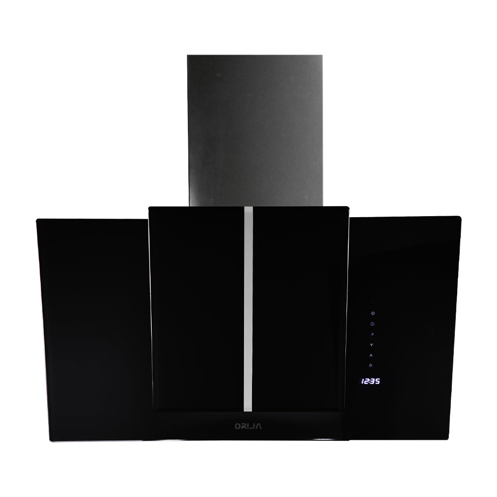 Drija Vetro 76 Extractor de Grasa | Tipo Chimenea | 3 Velocidades | Panel Táctil | Control Remoto | 2 Filtros de Carbón | 1 Filtro de Aluminio | 500m3/H