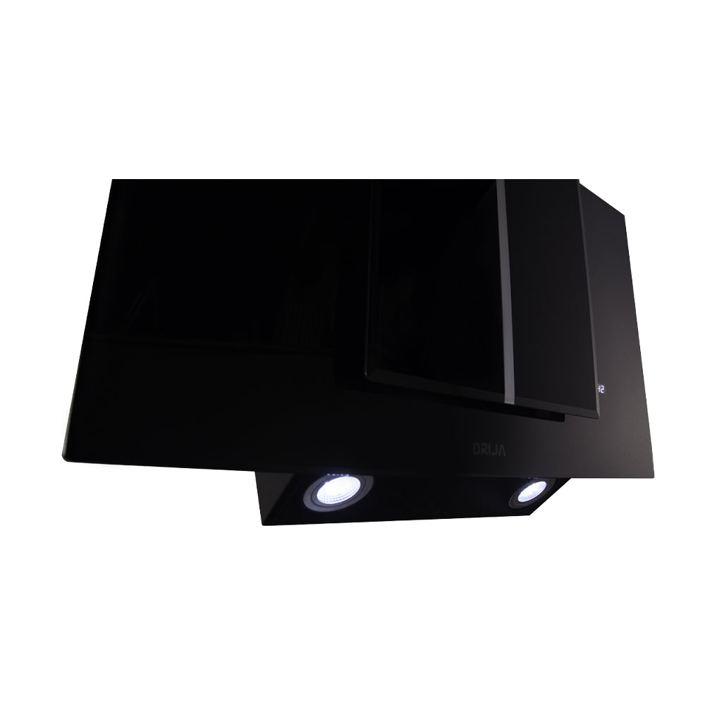 DRIJA Vetro 76 Extractor de Grasa | Tipo Chimenea | 3 Velocidades | Panel Táctil | Control Remoto | 2 Filtros de Carbón | 1 Filtro de Aluminio | 500m3/H