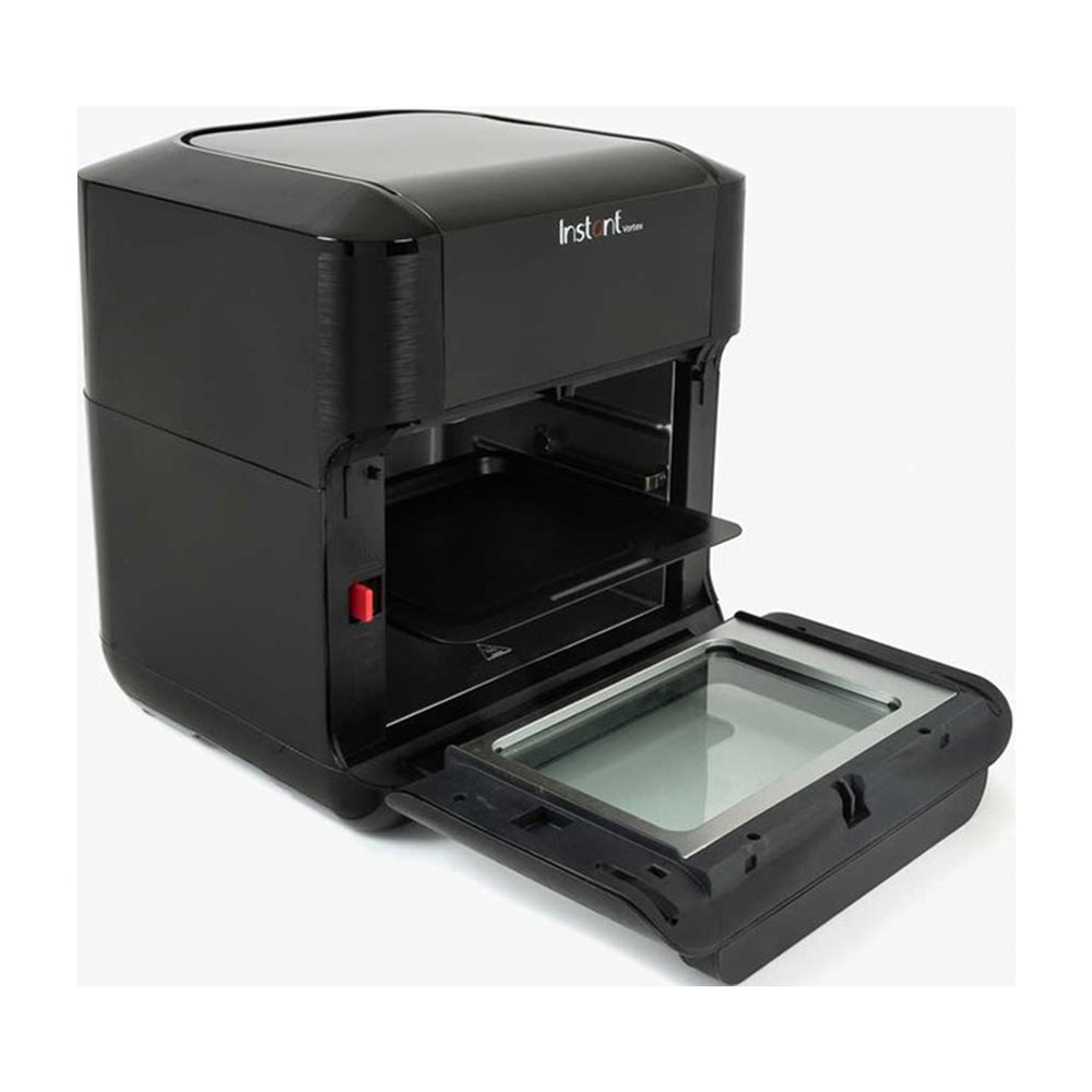 Instant Vortex Horno Freidora de Aire Digital 7-en-1 | 10QT | EvenCrisp | Puerta de Vidrio | Negro