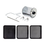 Instant Vortex Horno Freidora de Aire Digital 7-en-1 | 10QT | EvenCrisp | Puerta de Vidrio | Negro