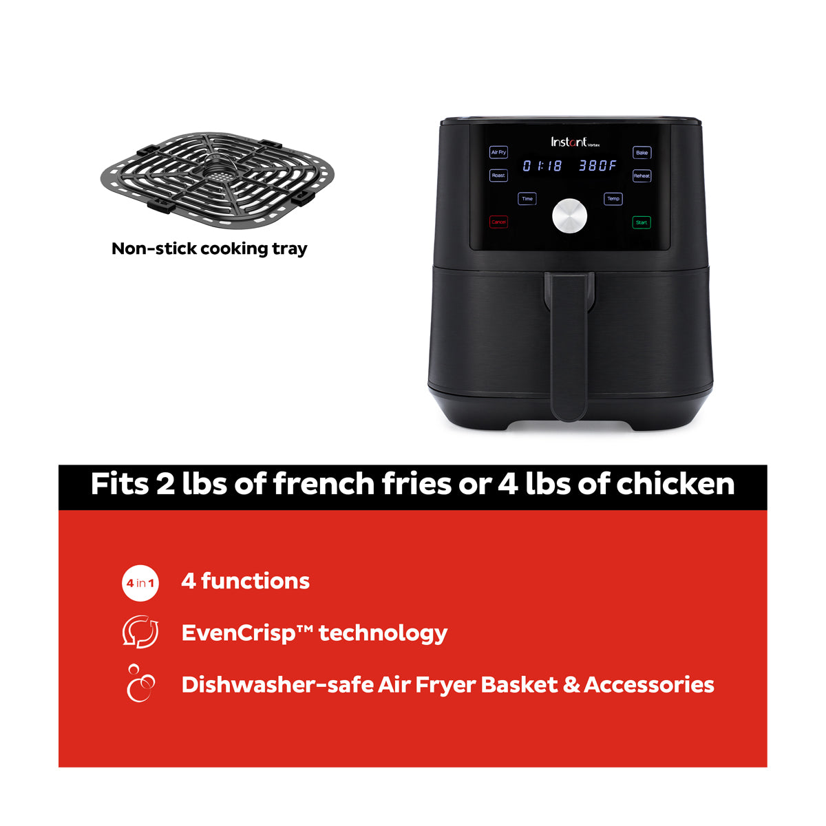 Instant Pot Fortex Freidora de Aire (Air Fry)