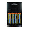 Power2000 Set de Baterías Recargables AA | 4 Unidades | Incluye Cargador