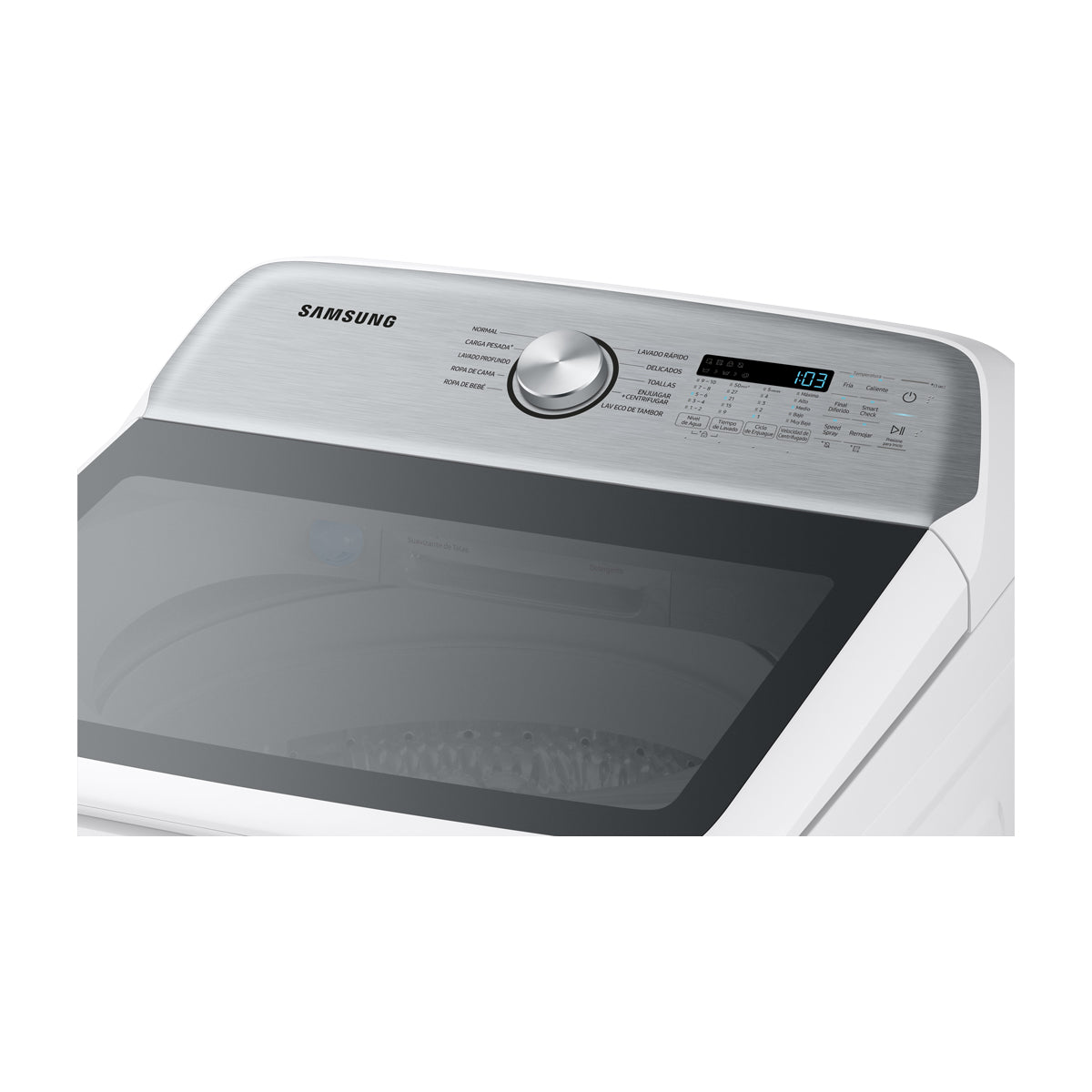 Samsung Lavadora Automática Digital Inverter de Carga Superior | BubbleStorm | Hygiene Steam | Heavy Duty+ | VRT | 22kg