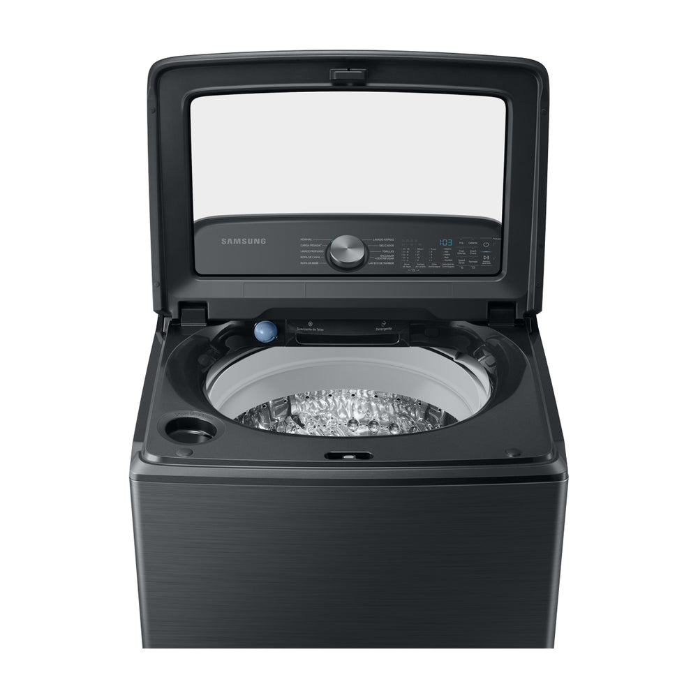 Samsung Lavadora Automática Digital Inverter de Carga Superior | BubbleStorm | Hygiene Steam | Heavy Duty+ | VRT | 24kg | Negro