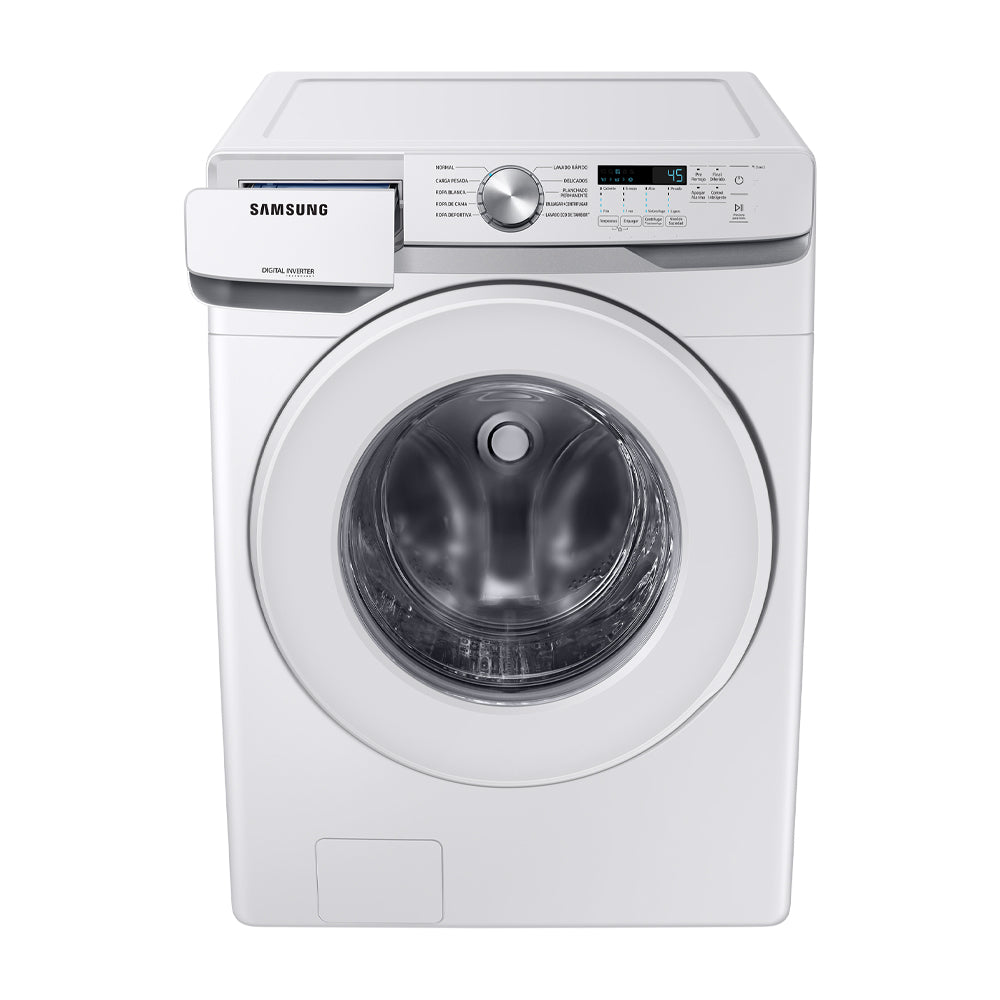 Samsung Combo Lavadora Automática y Secadora a Gas Digital Inverter de Carga Frontal | VRT Plus | 20kg | Blanco