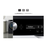 Samsung Combo Lavadora Automática Digital Inverter y Secadora a Gas de Carga Frontal | OptiWash | MultiControl | AI Control | VRT Plus | 24kg | Negro
