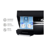 Samsung Combo Lavadora Automática Digital Inverter y Secadora a Gas de Carga Frontal | OptiWash | MultiControl | AI Control | VRT Plus | 24kg | Negro