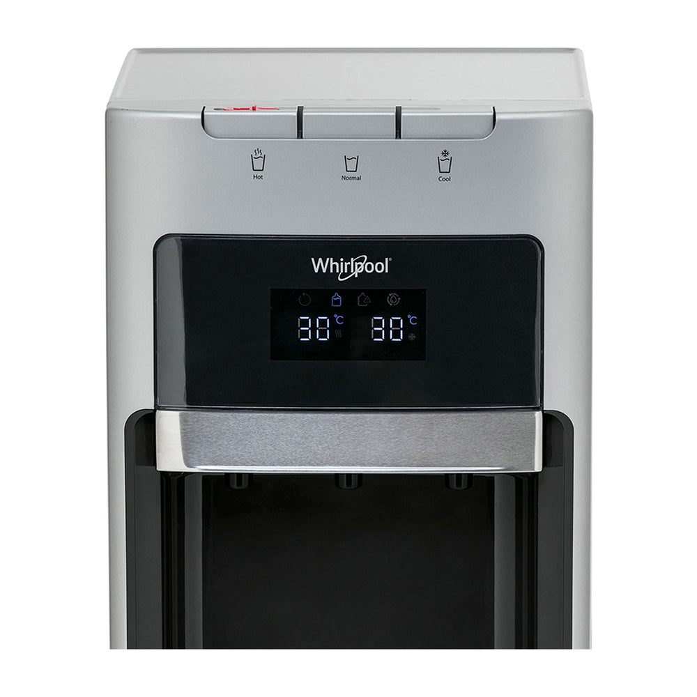 Whirlpool Dispensador de Agua Fría/Caliente/Templada | Carga Inferior | Garrafones de 11L y 19L | Gris
