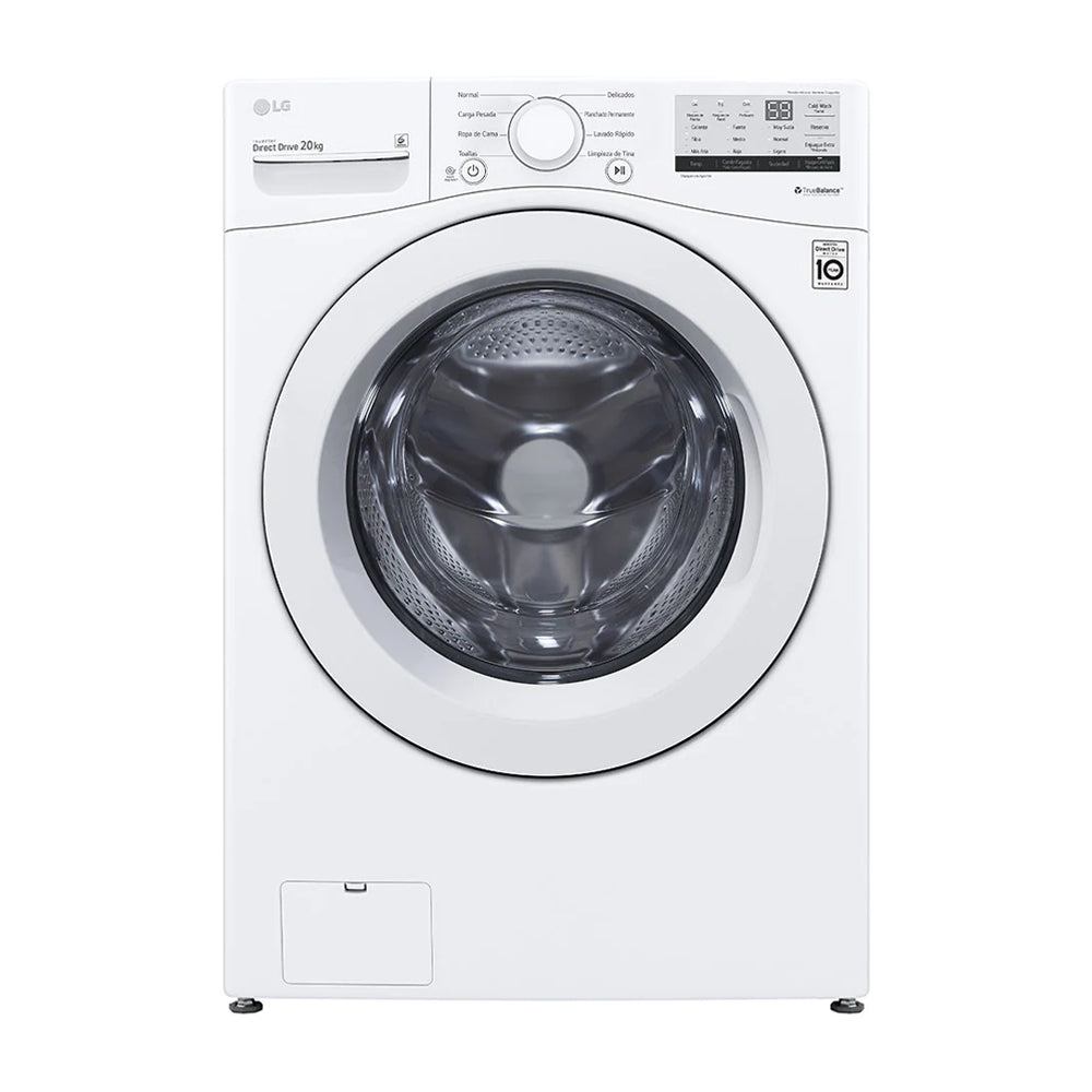 LG Combo Lavadora Automatica Inverter Direct Drive y Secadora a Gas de Carga Frontal | 6 Motion DD | 20kg | Blanco