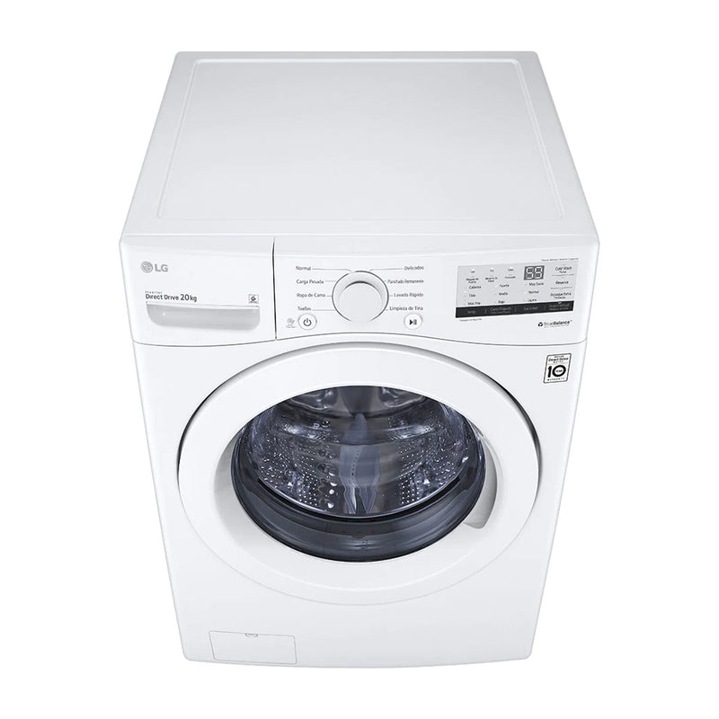 LG Combo Lavadora Automatica Inverter Direct Drive y Secadora a Gas de Carga Frontal | 6 Motion DD | 20kg | Blanco