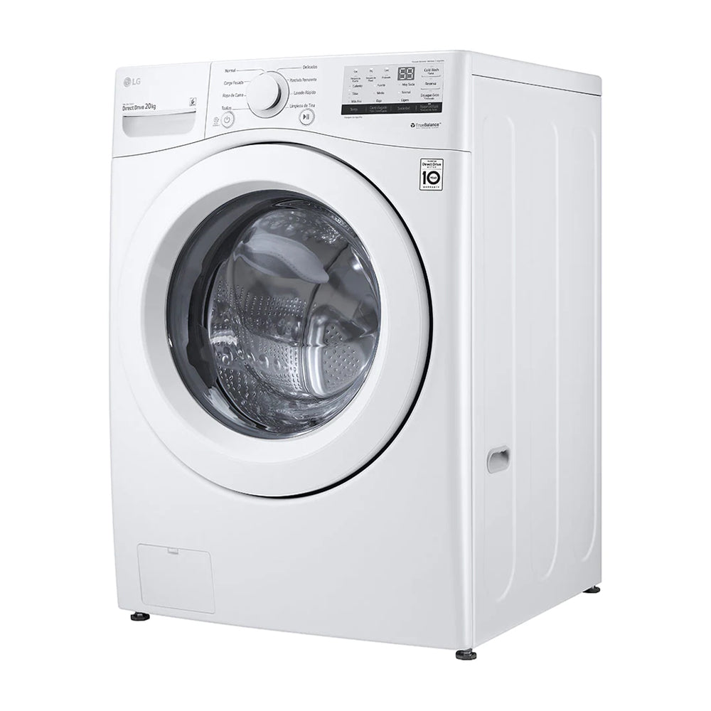 LG Combo Lavadora Automatica Inverter Direct Drive y Secadora a Gas de Carga Frontal | 6 Motion DD | 20kg | Blanco