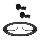 Vidpro Micrófono Lavalier Doble Cabeza | Para Smartphones y Tablets