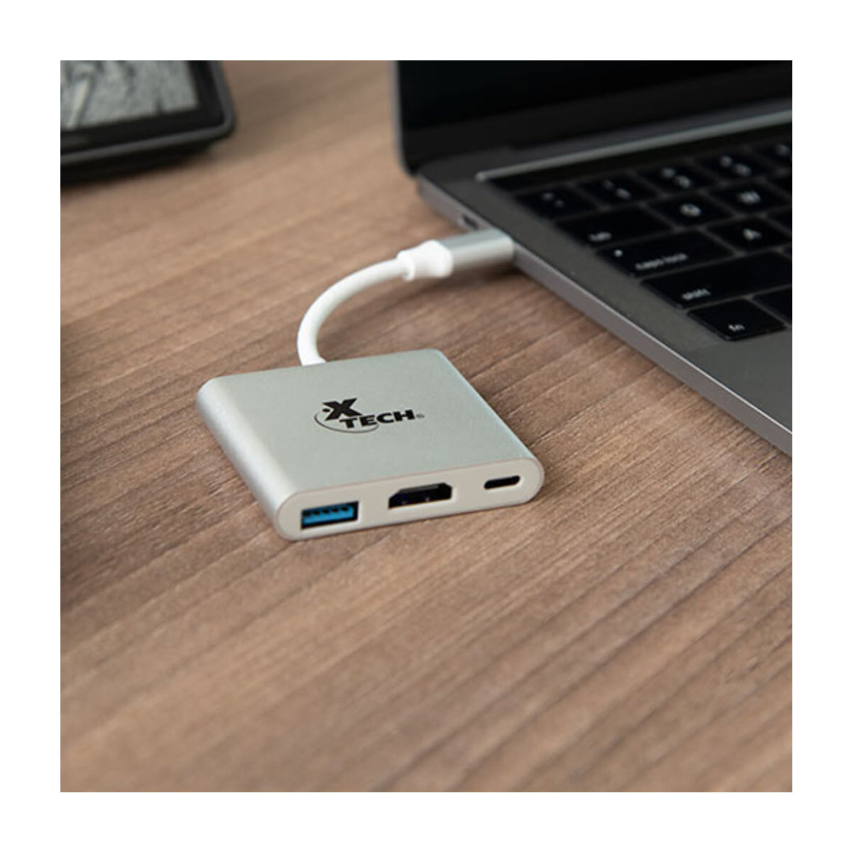 Xtech Adaptador USB C a USB A / HDMI / USB C | Plateado