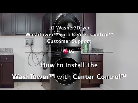 LG WashTower Torre de Lavado a Gas Inverter Direct Drive de Carga Frontal | AI DD | AI Sensor Dry | AI ThinQ | 22kg | Blanco