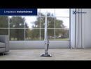 Electrolux Ergorapido Aspiradora Inalámbrica 2-en-1 | Tecnología Cyclone | Sistema de Triple Filtrado | EasySteer 180° | Blanco