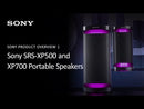 Sony SRS-XP500 Bocina Portátil Bluetooth Waterproof | Mega Bass | Luces | 20H | IPX4 | Negro