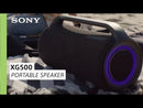 Sony XG500 Bocina Portátil Bluetooth Waterproof | Mega Bass | Luces | 30H | IP66 | Negro