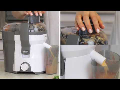 Oster FPSTJE316W Exprimidor de Jugo | 600ml | Colector de Pulpa | 400W | Blanco